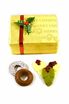 Diverse Kerstchocolade in doos 240 gram