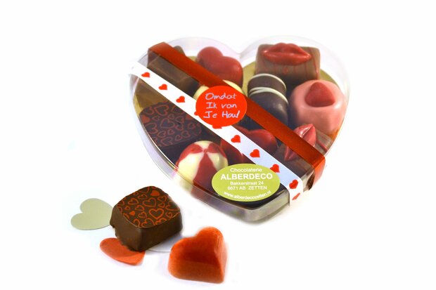 Valentijn bonbons hart